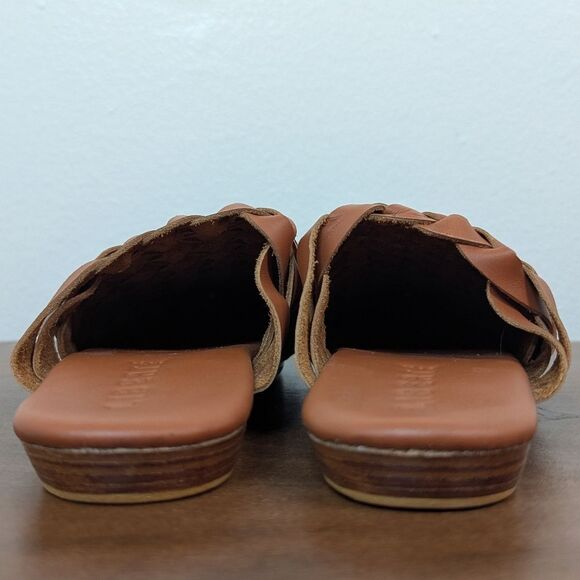 Liberte Woven Leather Preppy Academia Quiet Luxury Capsule French Chic Mules 5 - Picture 5 of 13